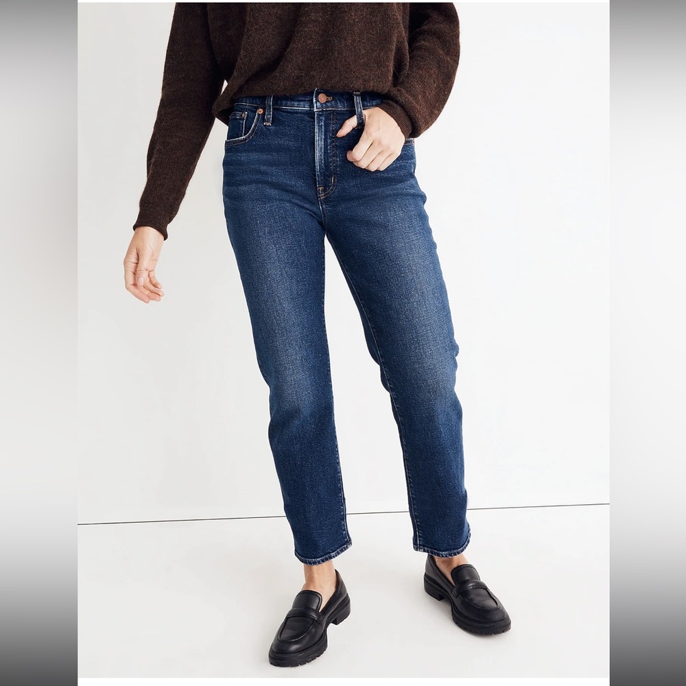 Madewell Indigo Straight-Leg Montcrest Jeans